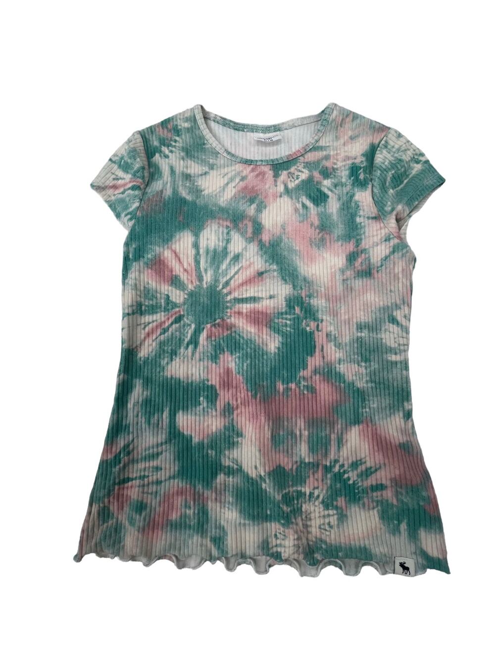 Abercrombie & Fitch Kids Tie Dye Short Sleeve Ribbed Top Youth Size 11/12